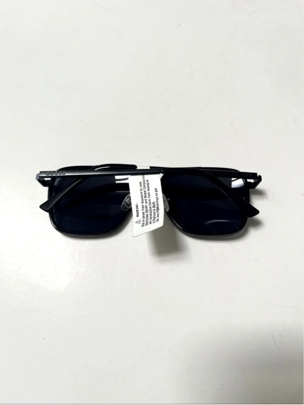 New GUESS Aviator Sunglasses GO00112 Double Bridge Glossy Metal Black